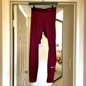 Colorful Nike Pro dri fit leggings size M